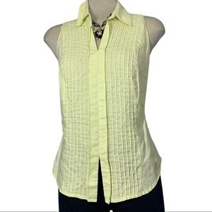 Bianca  Nygard Clear Green Sleeveless Top Size 10